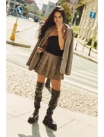 Kozaki Damskie Za Kolano Na Masywnej Platformie Czarne Erisna