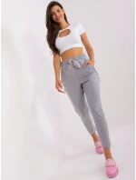 Spodnie EM DR HW 20 model 18761635 szary - FPrice Spodnie EM DR HW 20 model 18761635 szary - FPrice