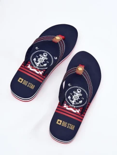 Dámske žabky na klinoch Big Star - tmavomodré