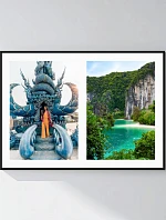 Personalizovaný magický fotobilder v ráme – 50 × 70 – koláž fotografií