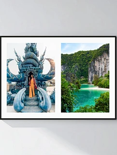 Personalizovaný magický fotobilder v ráme – 50 × 70 – koláž fotografií