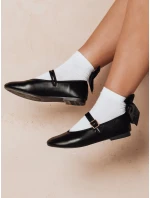 Dámske baleríny na zips ELLICAN black FashionStreet ZY0707