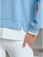 Dámska oversize mikina LUZZIO modrá FashionStreet BY1382