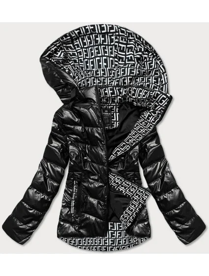 Černá dámská bunda s podšívkou model 15901151 - SPEED.A