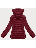 Dámska prešívaná bunda s kapucňou J Style bordová (16M9102-06) Dámska prešívaná bunda s kapucňou J Style bordová (16M9102-06)