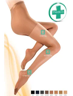 Dámske pančuchy Relax medica 20 deň plus grafit - GABRIELLA