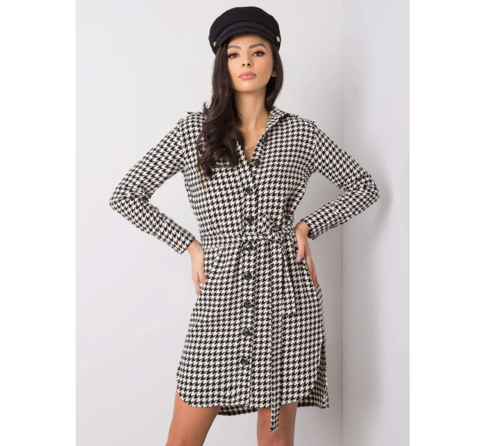 Šaty LK SK 508385 1.94 čiernobielych