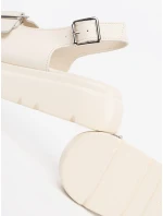 Klasické hnědé dámské sandály platforma Klasické hnědé dámské sandály platforma