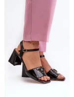 Sandále na podpätku model 196645 Step in style Sandále na podpätku model 196645 Step in style