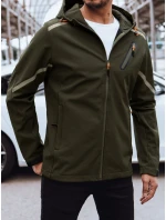 Pánska softshellová bunda s kapucňou zelená FashionStreet TX4480