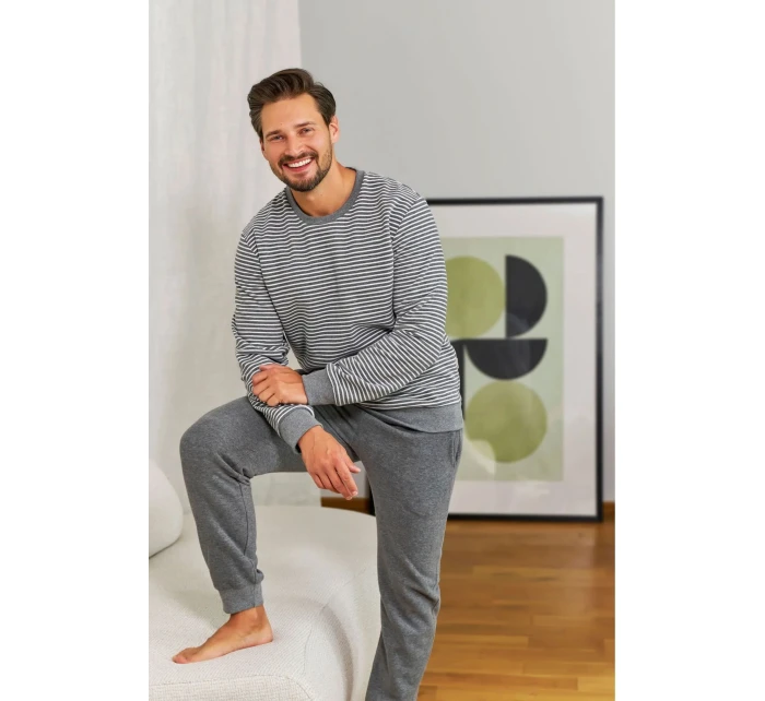 Pánské pyžamo model 21398108 dark grey - Doctornap Pánské pyžamo model 21398108 dark grey - Doctornap