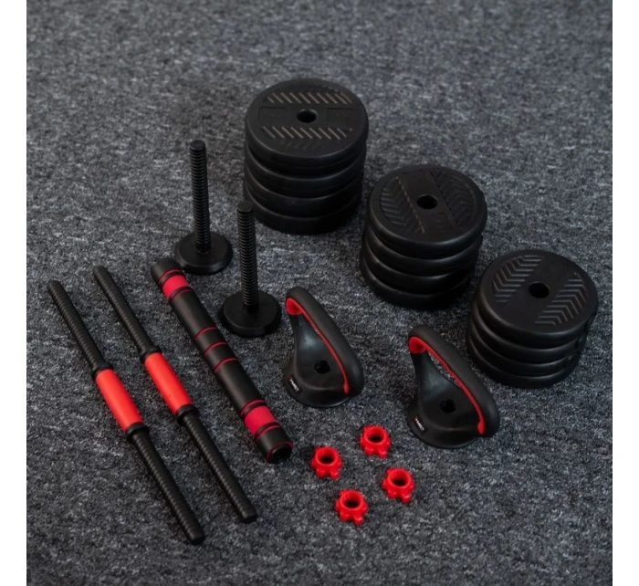 HMS SGN130 Sada závaží 6v1 (činka, činky a kettlebell) 30 kg