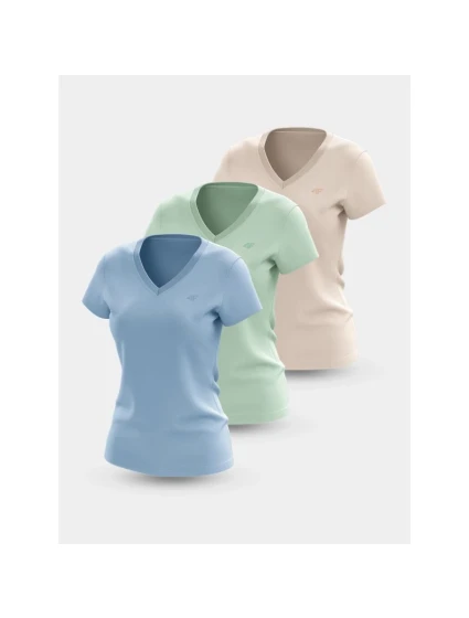 Dámske tričko (SET 3 tričiek) 4F 4FWSS25TTSHF3098-90S Dámske tričko (SET 3 tričiek) 4F 4FWSS25TTSHF3098-90S