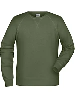 Pánská raglánová mikina 02. olive model 22415569 - Daiber Pánská raglánová mikina 02. olive model 22415569 - Daiber