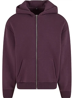 BY Pánská mikina s kapucí z těžké bavlny "Fluffy" 56.0 plum purple model 22469775 - Build your Brand