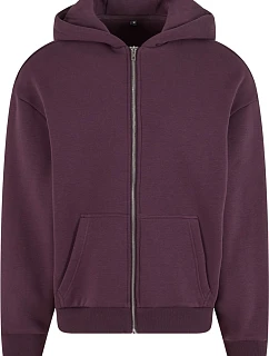 BY Pánská mikina s kapucí z těžké bavlny "Fluffy" 56.0 plum purple model 22469775 - Build your Brand