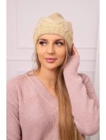 Dámská čepice  béžová model 18752337 - K-Fashion