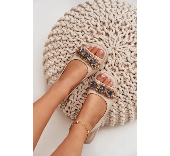 Dámské Ploché Sandály S  Béžové model 21698318 - S.Barski