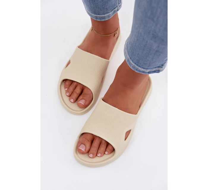 Klasické dámské béžové pantofle Juniria