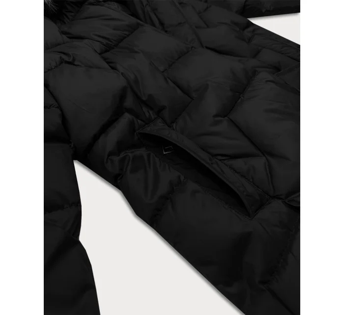 Zimowa kurtka damska z   czarna model 21247798 - Libland