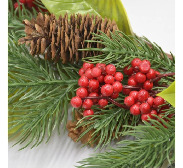 SLÁVNOSTNÉ DEKORATÍVNE GIRLANDY PU ZDOBENÉ 43CM