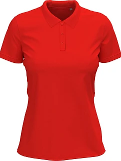 Stretch Polo Women Dámské elastické piqué polo z těžké bavlny model 22478482 scarlet red - Stedman