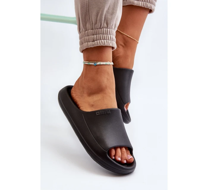 Lekkie Klapki Damskie Big Star NN274A042 Czarne Lekkie Klapki Damskie Big Star NN274A042 Czarne