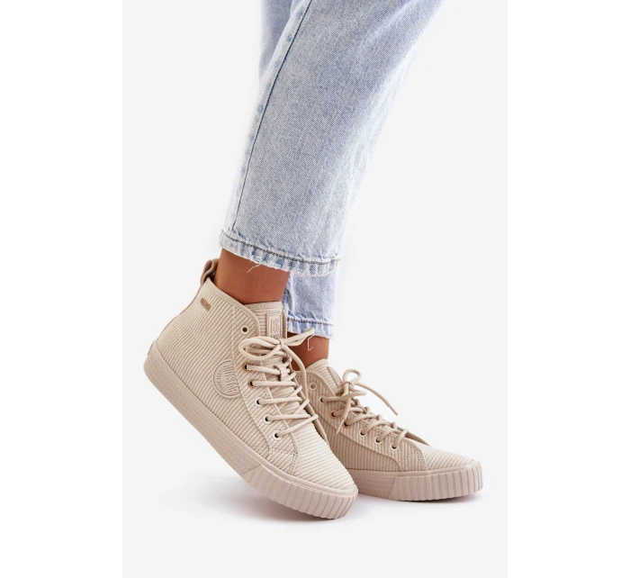 Zateplené Tenisky Dámské Big Star HiPoly System Béžové model 21676169 - Big Star Shoes Zateplené Tenisky Dámské Big Star HiPoly System Béžové model 21676169 - Big Star Shoes