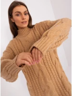 Sweter AT SW  camelowy model 18884816 - FPrice