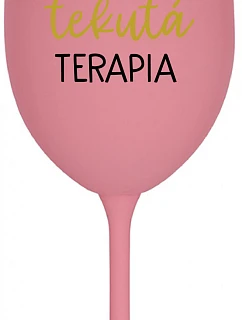 DEDKA'S LIQUID THERAPY - ružový pohár na víno 350 ml