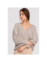 Dámský svetr model 18242085 béžový - STYLOVE