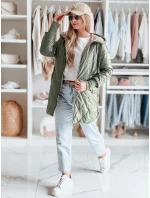 Dámská prošívaná přechodová bunda zelená Dstreet model 21984338 - FashionStreet