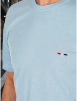 Pánske vyšívané tričko modré FashionStreet RX5639 Pánske vyšívané tričko modré FashionStreet RX5639