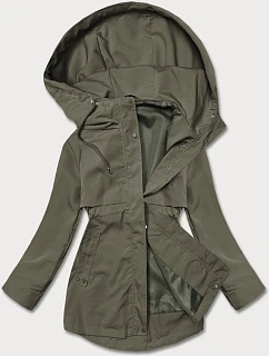 Tenká dámská bunda v khaki barvě s podšívkou model 22090149 - S'WEST
