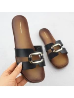 Dámske žabky s ornamentom čierne Sergio Leone SK077H