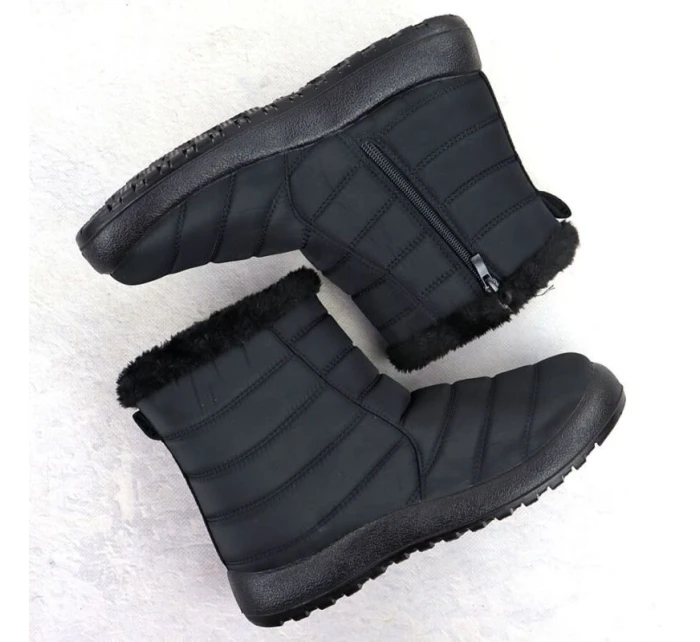 Dámské ploché zateplené sněhule černé model 21906469 - Potocki