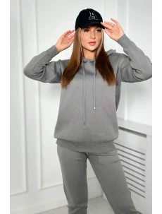 Sveter set Mikina + Nohavice tmavo šedá