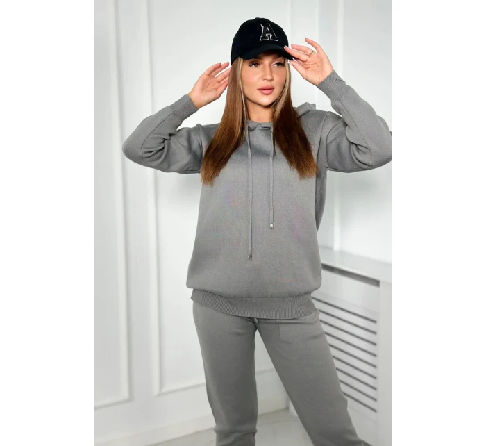 Svetr set Mikina + Kalhoty tmavě šedá