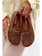 Kožené model 22125838 Barefoot Z hnědé - Zazoo