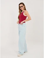 Nohavice D80033BB62629L221 svetlomodré