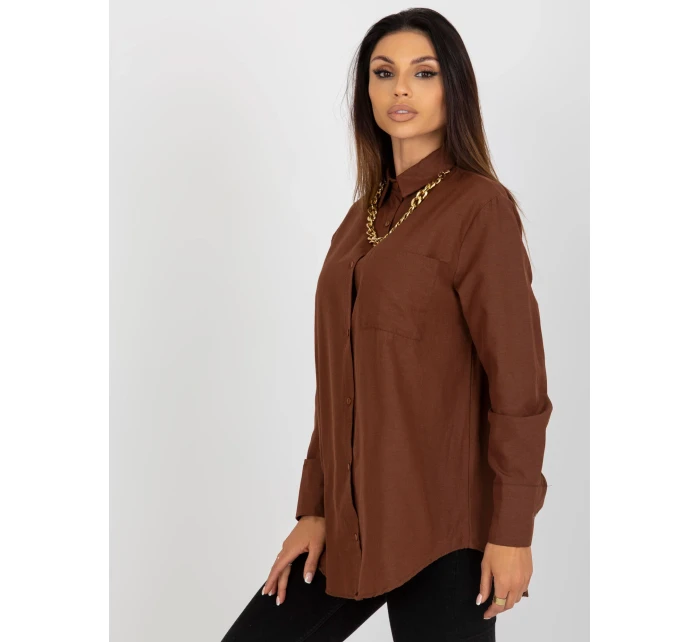 Košeľa ku KS 7183.81P hnedá