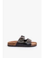 Čierne dámske papuče Fronila s prackami