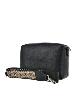 Malá kabelka s ozdobným popruhom Big Star - čierna