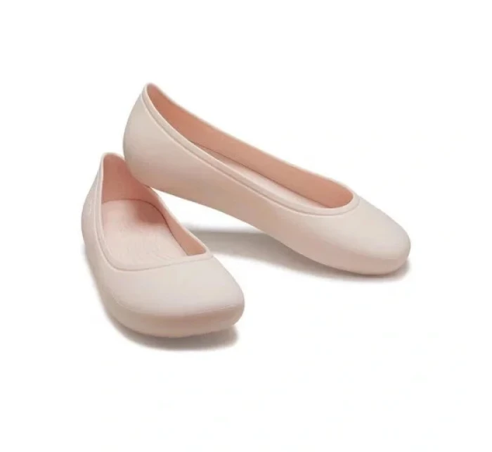 Dámske baleríny Brooklyn Flat W 209384-6UR Light Pink - Crocs Dámske baleríny Brooklyn Flat W 209384-6UR Light Pink - Crocs