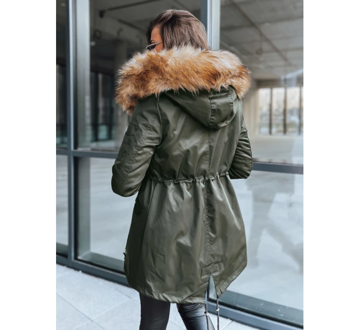 Dámská zimní bunda parka zelená Dstreet model 21971447 - FashionStreet
