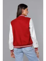 Tmavo červená dámska bunda typu bomber (16M9067-270) Tmavo červená dámska bunda typu bomber (16M9067-270)