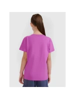 Dievčenské jednofarebné tričko 4F 4FJWSS25TTSHF2177-50S