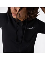 Dámská mikina Champion s kapucí na zip černá 118406 KK001