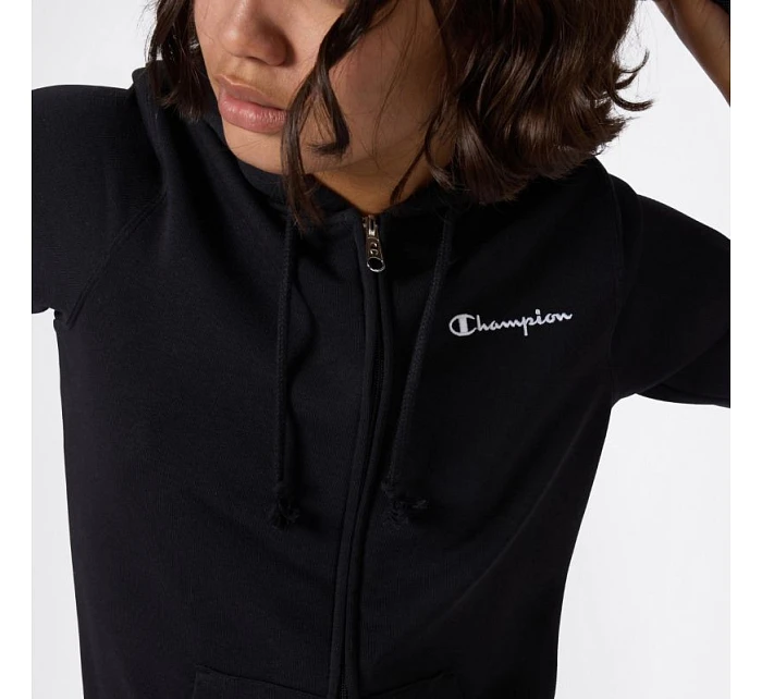 Dámská mikina s kapucí na zip černá model 22119569 KK001 - CHAMPION