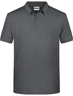 Pánské piqué polo z bio bavlny 02. black heather model 22437785 - Daiber Pánské piqué polo z bio bavlny 02. black heather model 22437785 - Daiber